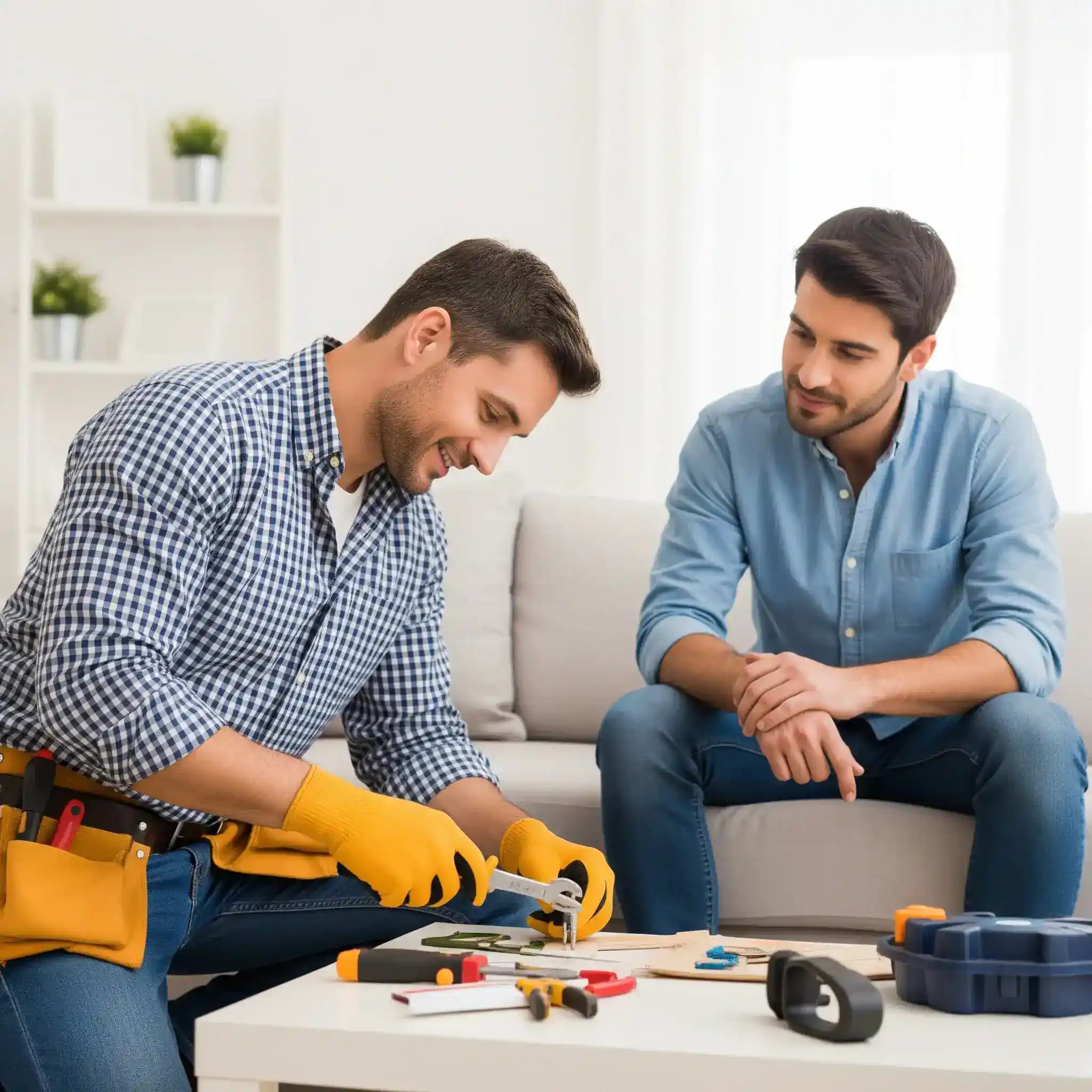 A diverse team of skilled home service professionals